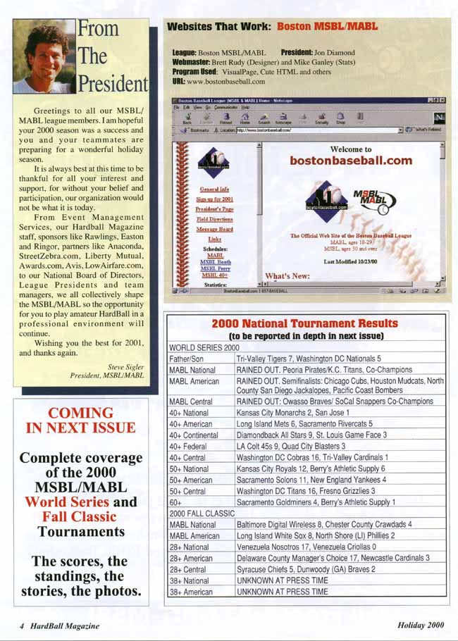 Hardball Magazine - Websites that Work